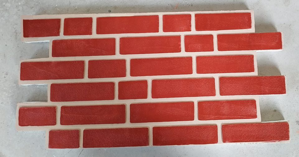 Panouri imitatie caramida exterior TECHSTONE RED CREM 100 x 50 x 5 cm