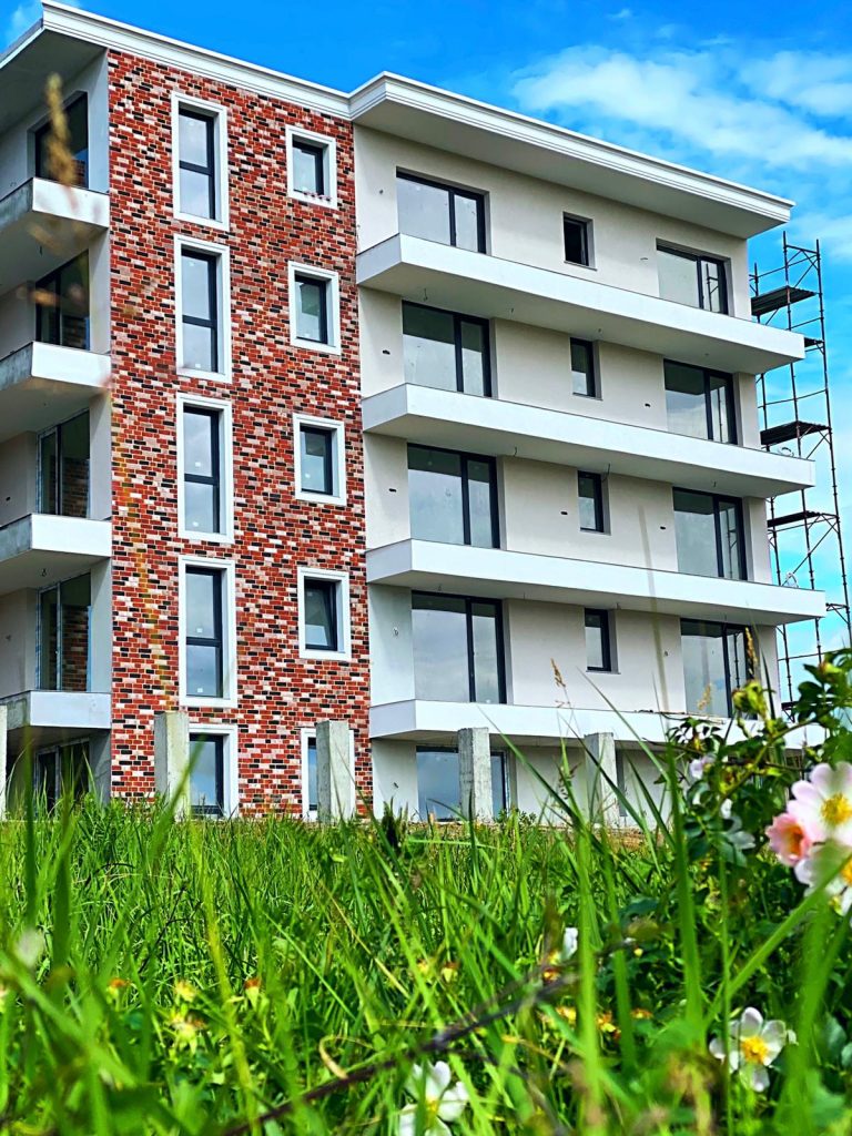 Panouri imitatie caramida Techstone Promenade - montaj zona rezidentiala Iasi 2 | Caramida aparenta Panouri caramida aparenta 11