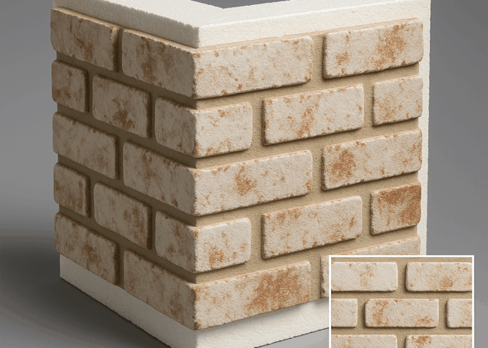 Coltare cu caramida aparenta Remia White